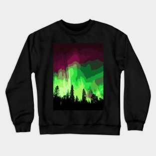 Fluorescent Forest - Landscape Crewneck Sweatshirt